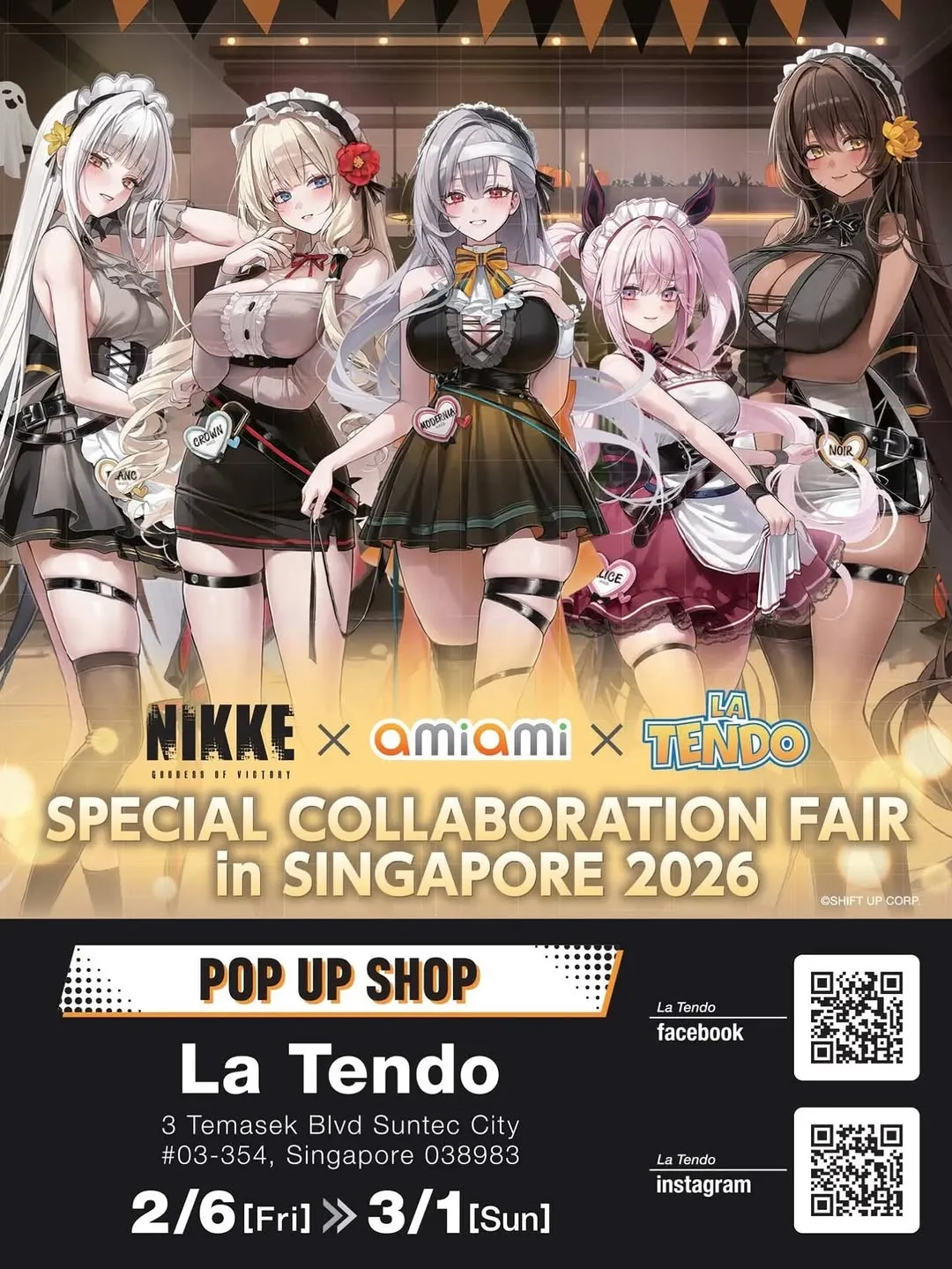 NIKKE x Amiami x La Tendo Pop-Up Shop (Collab Runs EVERYDAY Until 1st March!)