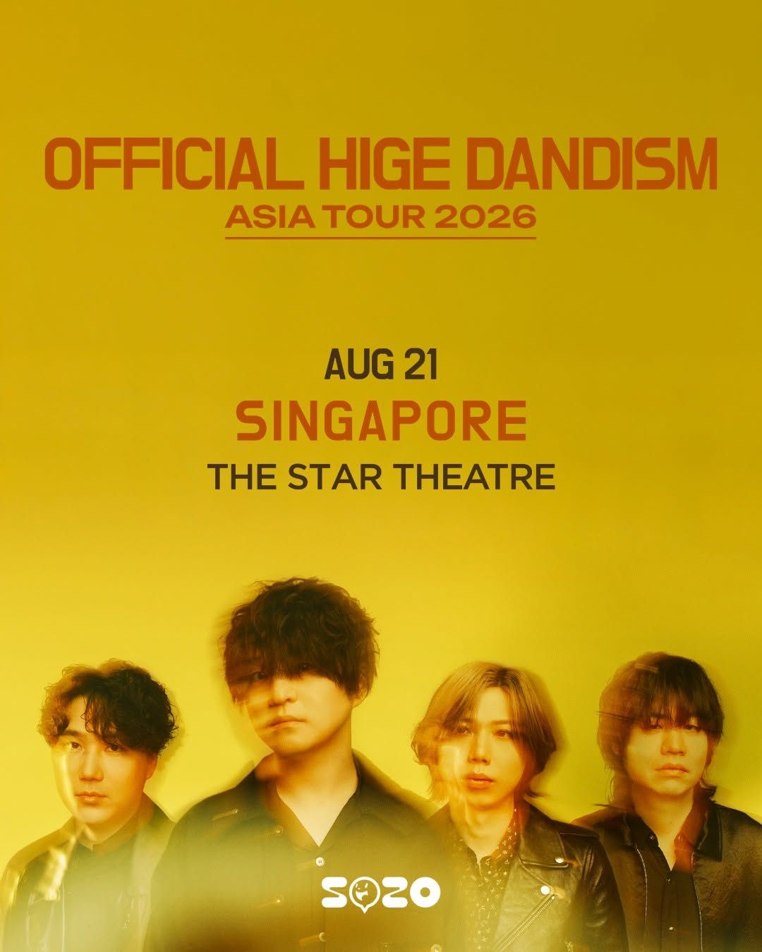 OFFICIAL HIGE DANDISM ASIA TOUR 2026 in SINGAPORE